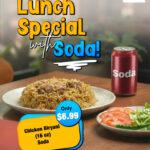 Chicken Biryani Small with Soda